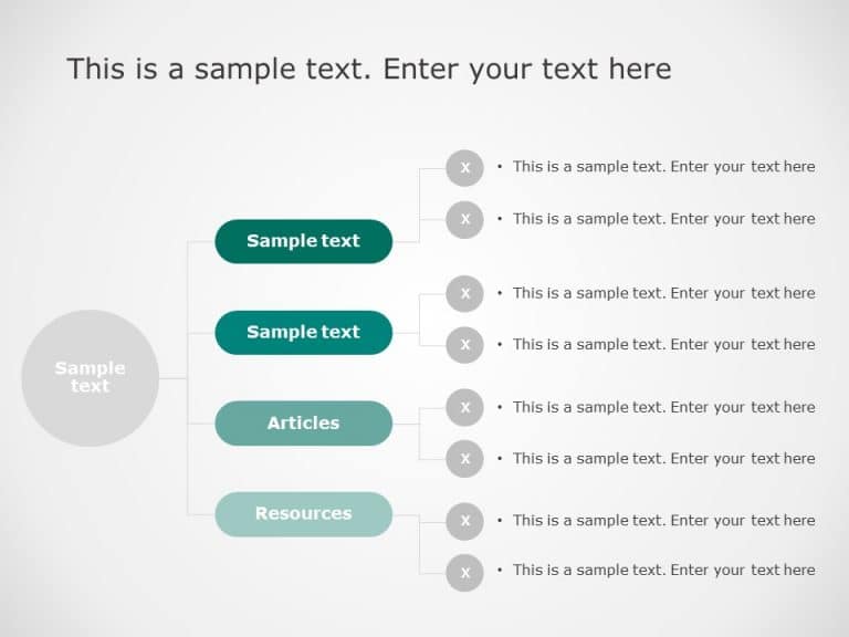 4 Level Organization Structure PowerPoint Template & Google Slides Theme