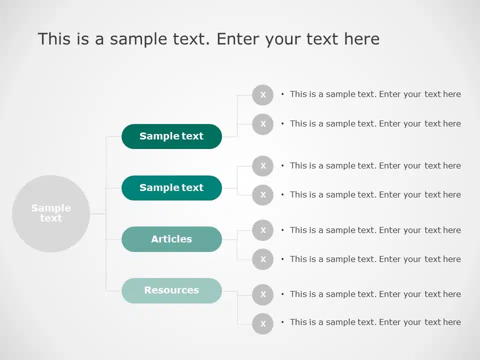 4 Level Organization Structure PowerPoint Template & Google Slides Theme