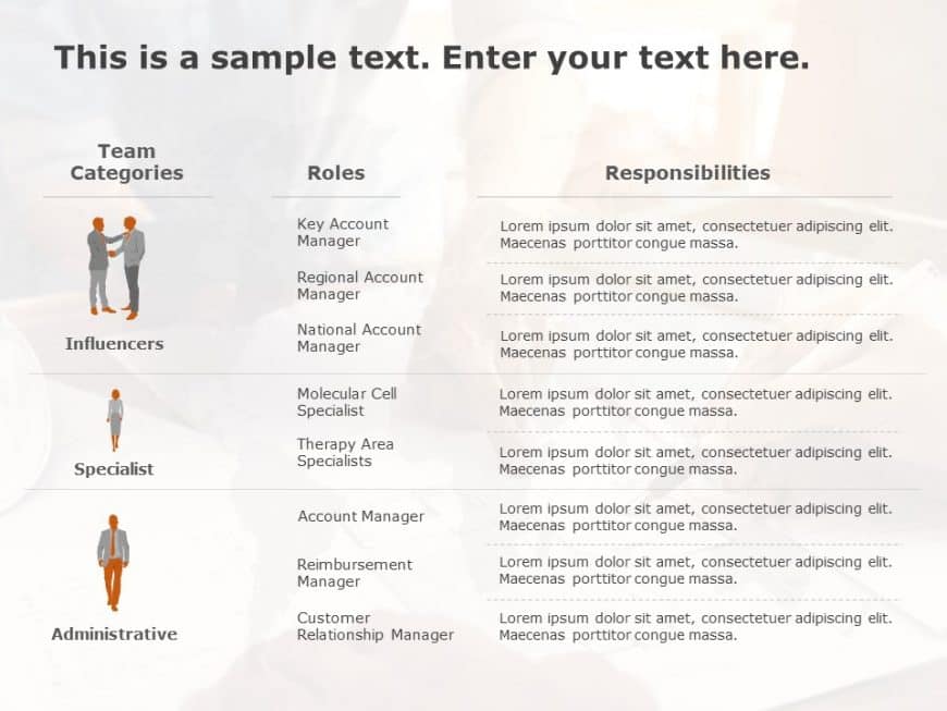 Roles & Responsibilities RACI PowerPoint Template