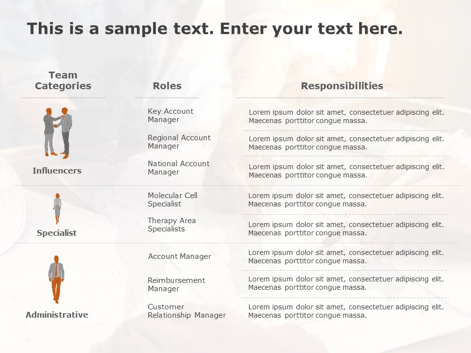 Roles & Responsibilities RACI PowerPoint Template SlideUpLift