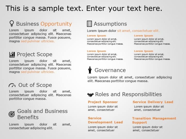 Project Charter Summary Detailed PowerPoint Template