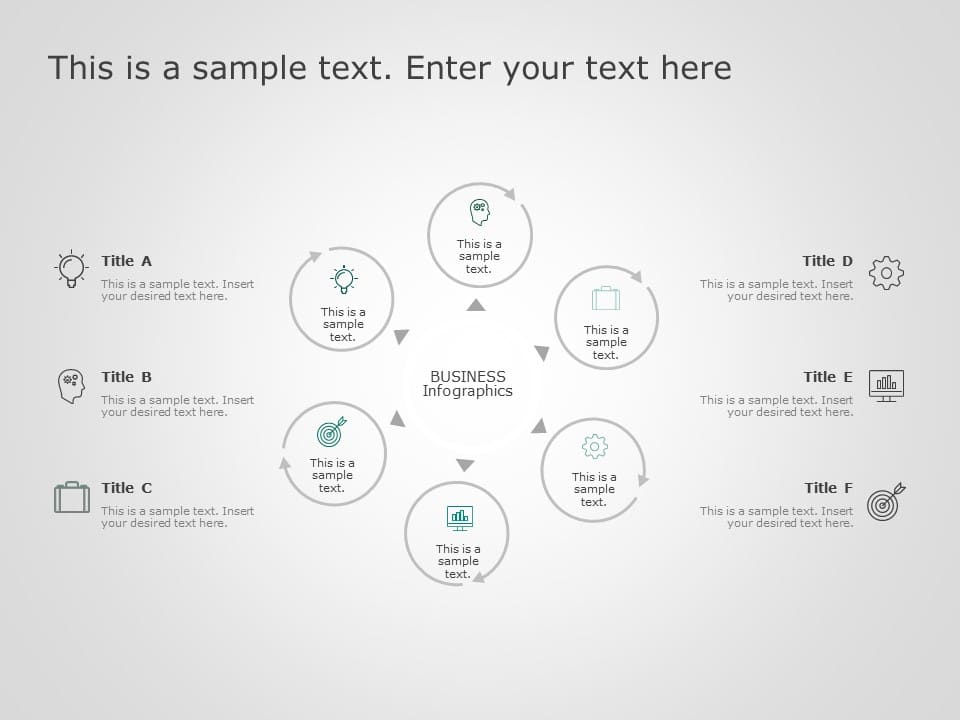 Infographic Business Strategy PowerPoint Template & Google Slides Theme