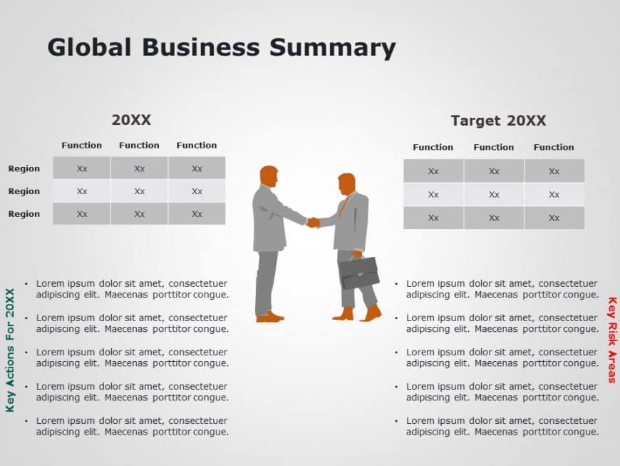 Global Business Summary PowerPoint Template