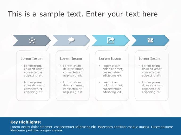 Chevron Business Process Flow PowerPoint Template & Google Slides Theme