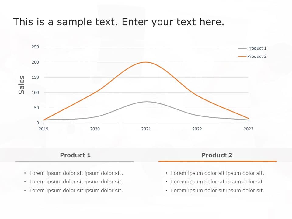 Bell Curve comparison graph PowerPoint Template & Google Slides Theme