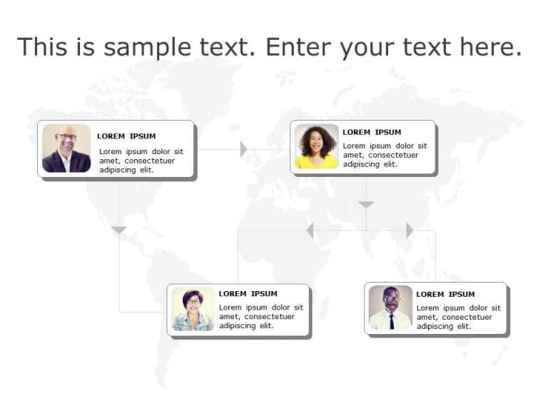 Org Chart 6 PowerPoint Template