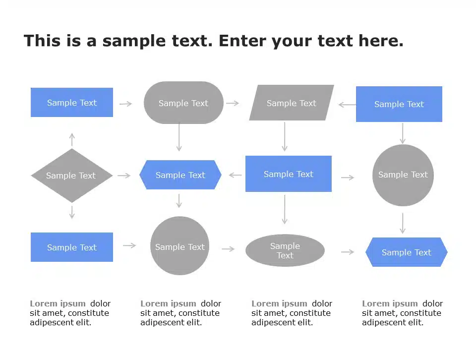 Flow Chart PowerPoint Template 3 & Google Slides Theme