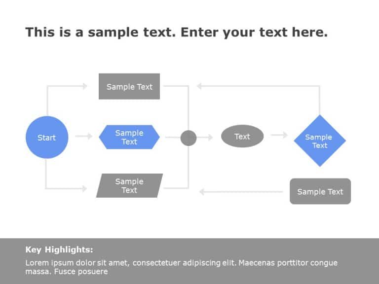 Flow Chart PowerPoint Template 4 & Google Slides Theme