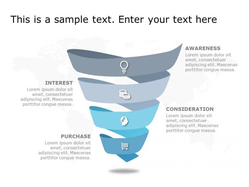 Funnel Analysis Diagram 2 PowerPoint Template