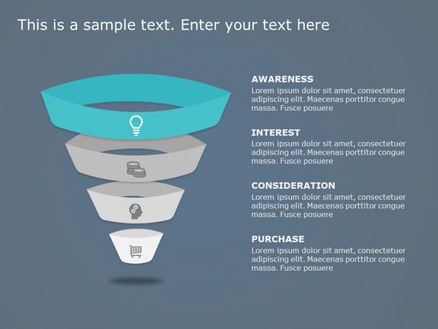 Funnel Analysis Diagram 5 PowerPoint Template