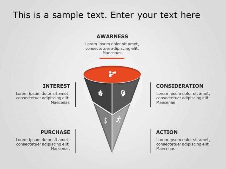 Funnel Analysis Diagram 12 PowerPoint Template