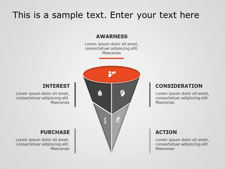 Funnel Analysis Diagram 12 PowerPoint Template & Google Slides Theme