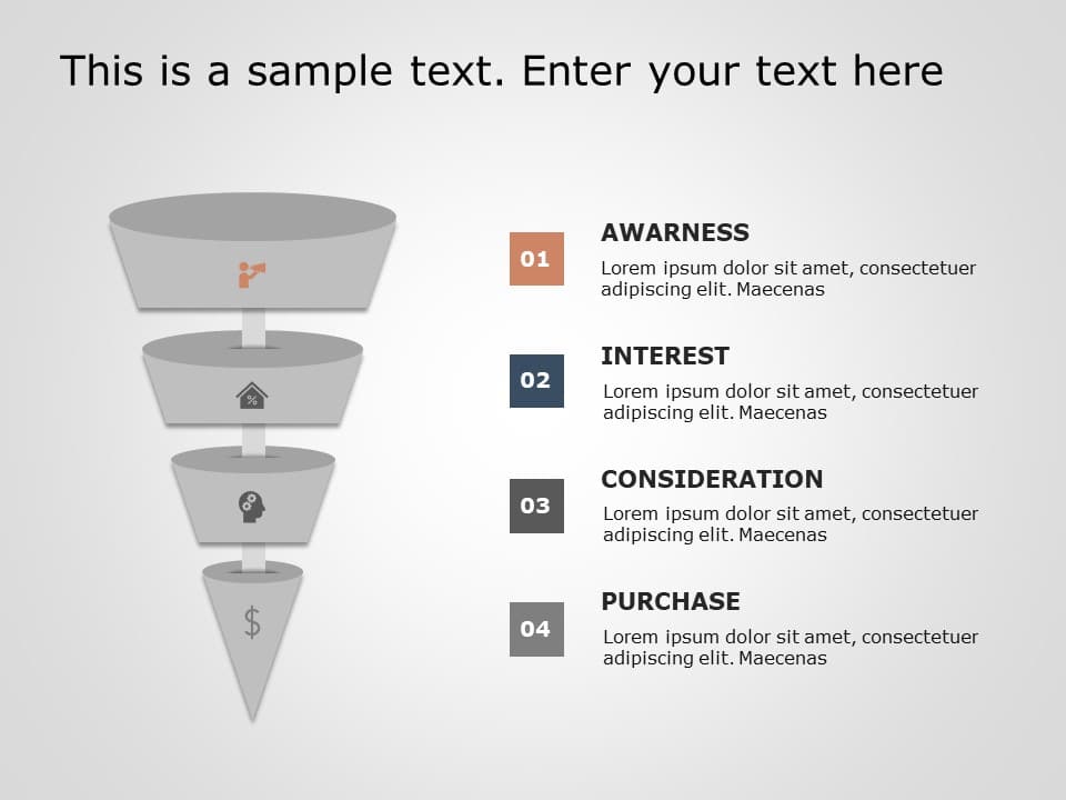 Funnel Analysis Diagram 15 PowerPoint Template & Google Slides Theme
