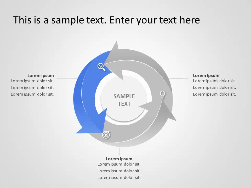 Chevron Diagram 9 PowerPoint Template & Google Slides Theme