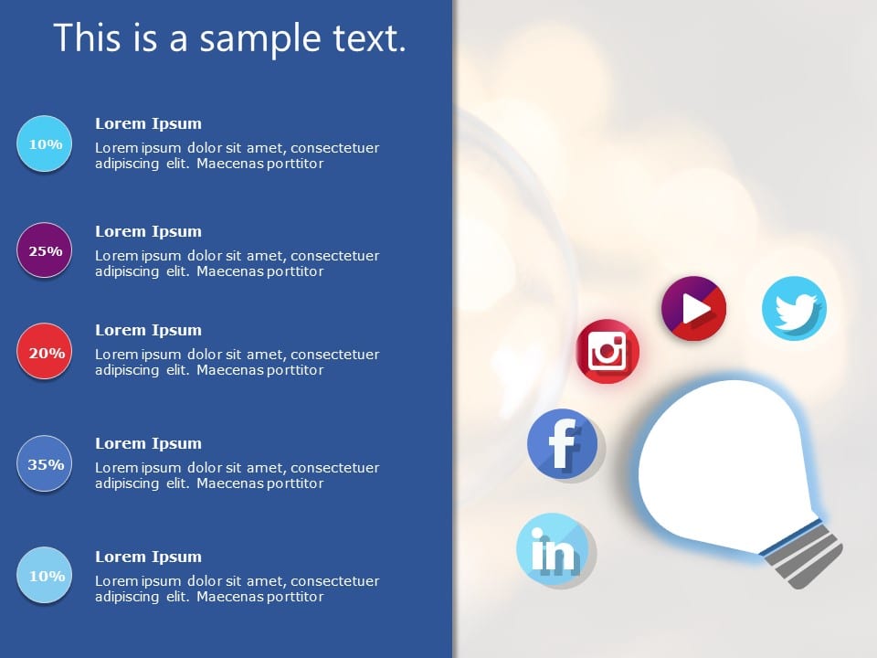 Social Media Marketing 2 PowerPoint Template & Google Slides Theme