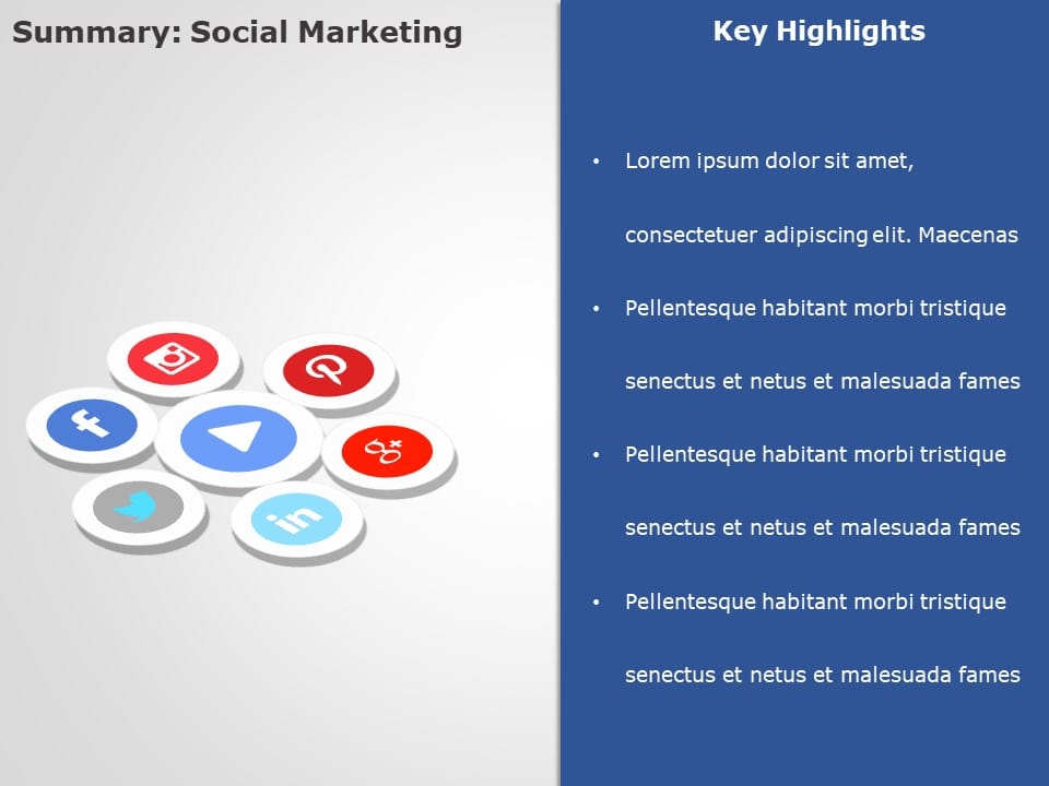 Social Media Marketing 3 PowerPoint Template & Google Slides Theme