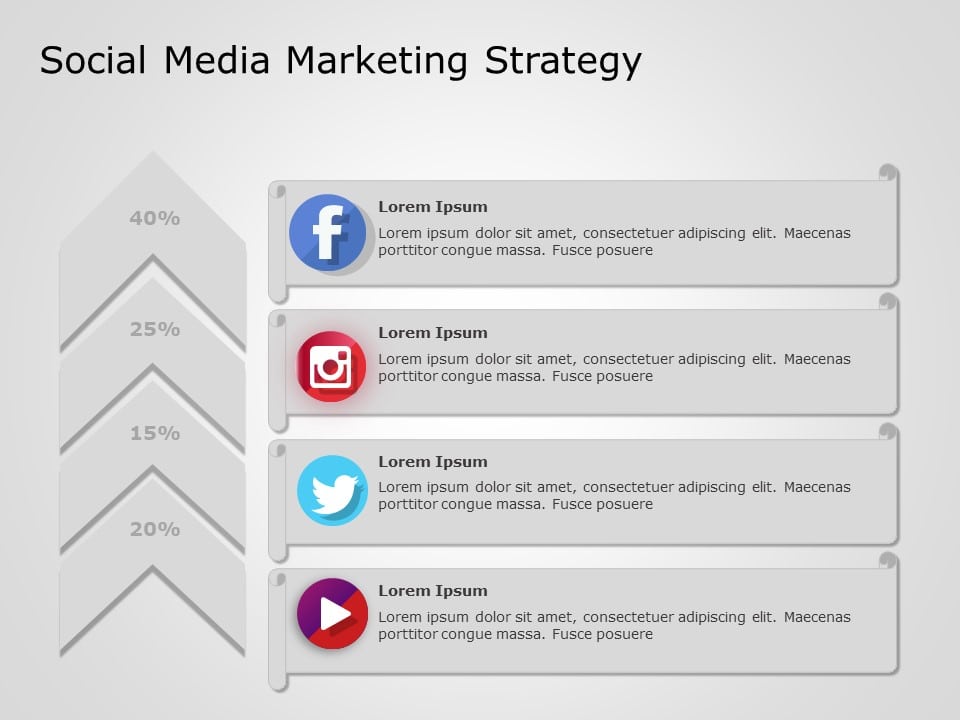 Social Media Marketing 4 PowerPoint Template & Google Slides Theme