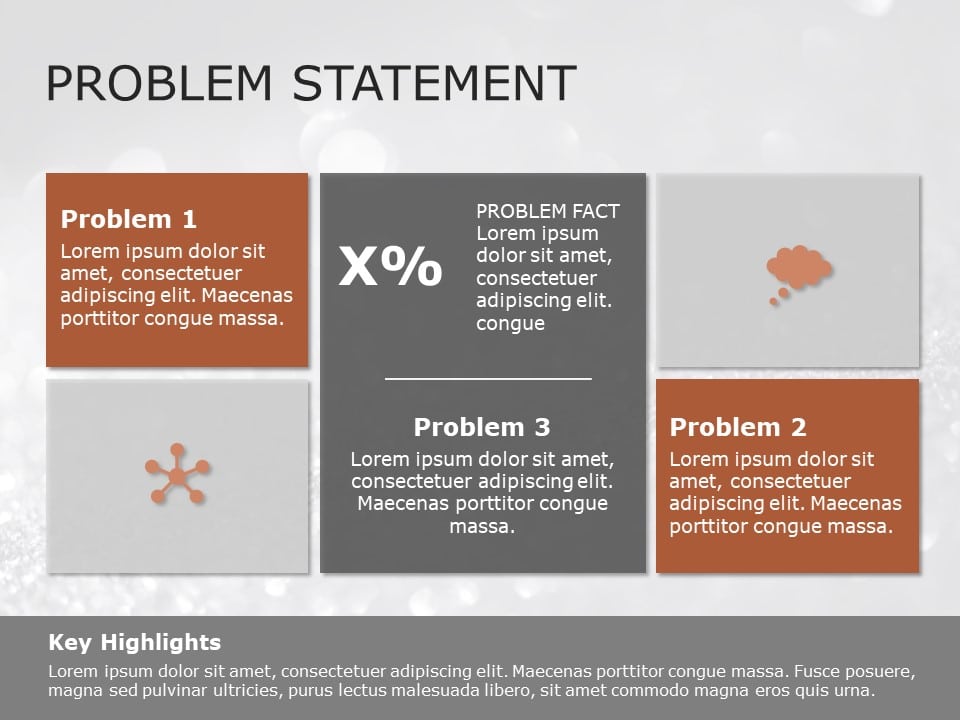 Problem Statement PowerPoint Template 4 Problem Solution PowerPoint