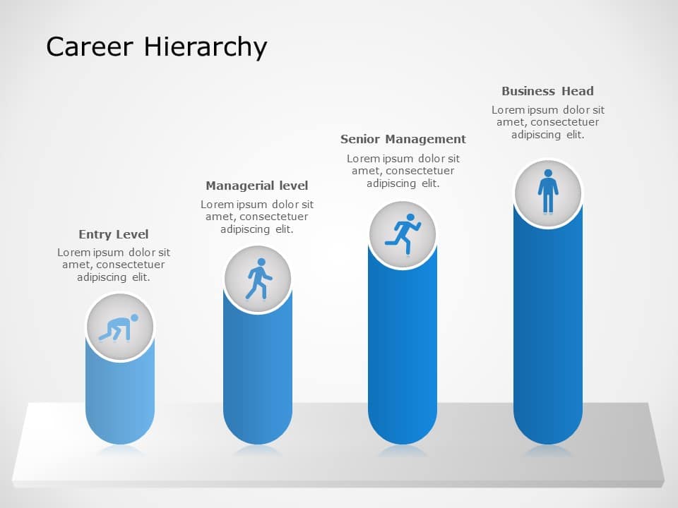 Career hierarchy 1 PowerPoint Template & Google Slides Theme