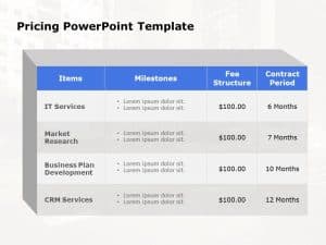 Pricing PowerPoint Template 5