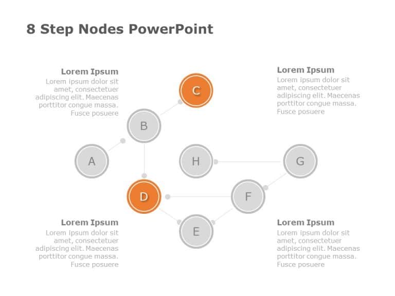 8 Steps Growth Ladder Powerpoint Template 4993