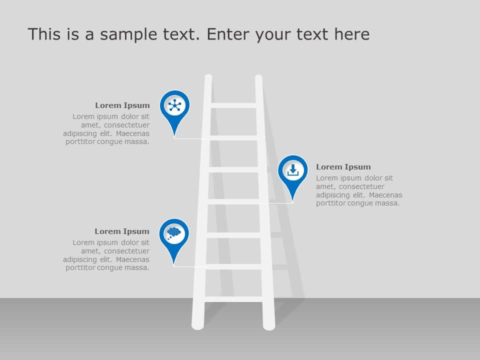 Ladder Roadmap PowerPoint Template & Google Slides Theme