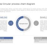 2 Step Circular Process Chart Diagram PowerPoint Template & Google Slides Theme