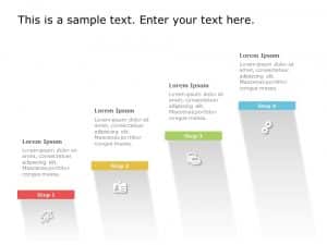 4 Steps Growth Strategy PowerPoint Template | SlideUpLift