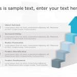 5 Steps Hexagon PowerPoint Template