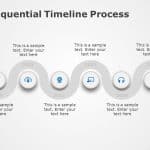 Free Sequential Timeline Process Diagram 2 PowerPoint Template & Google Slides Theme