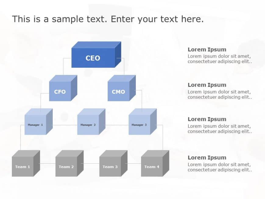 Connected Tree Diagram PowerPoint Template