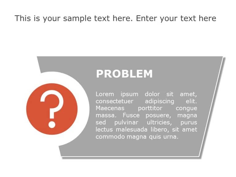 Problem and Solution Infographic PowerPoint Template & Google Slides Theme
