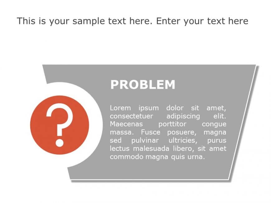Problem and Solution Infographic PowerPoint Template