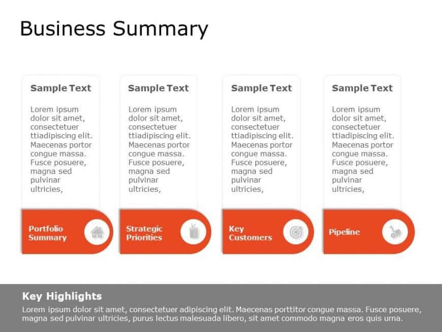 Business Summary Powerpoint Template | Business Steps PowerPoint ...