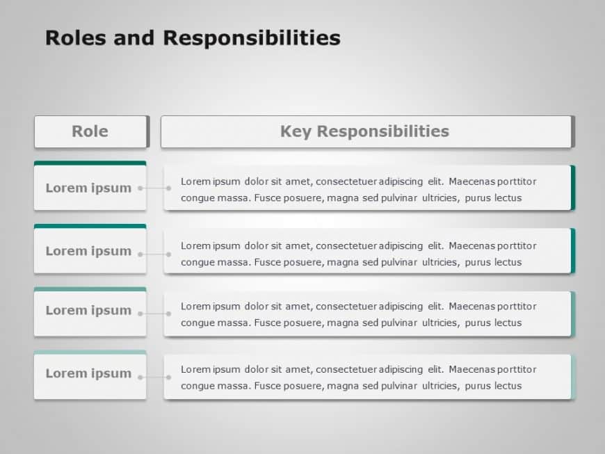 Roles And Responsibilities 2 PowerPoint Template SlideUpLift