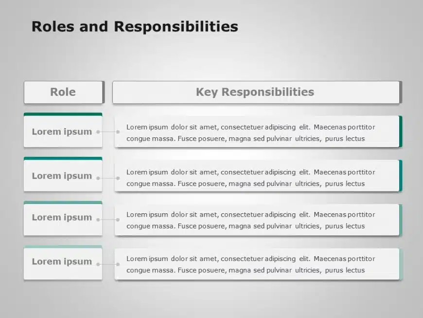 Roles And Responsibilities 2 PowerPoint Template SlideUpLift