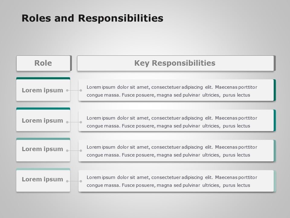 Roles And Responsibilities 2 PowerPoint Template
