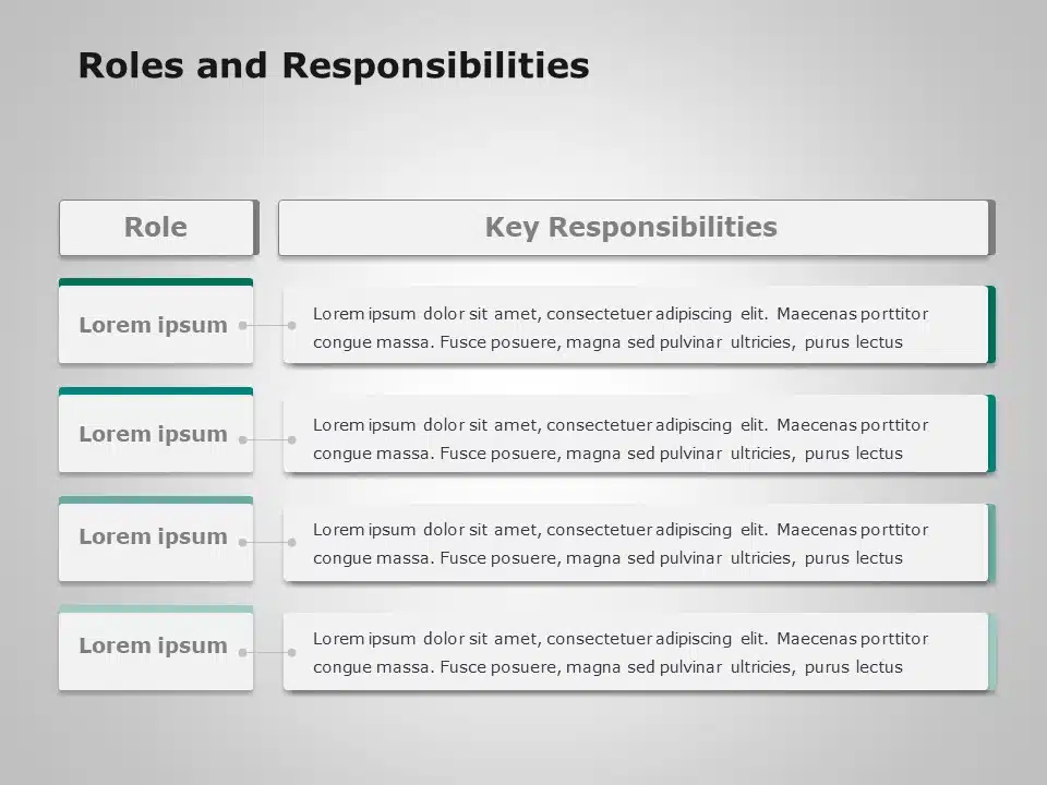 roles and responsibilities slide