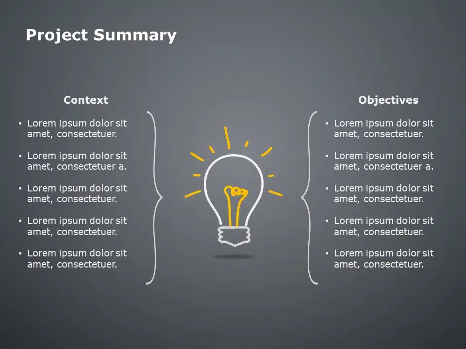 Project Summary 3 PowerPoint Template & Google Slides Theme