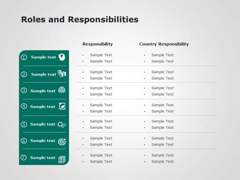 Roles And Responsibilities 1 PowerPoint Template