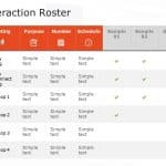 Interaction Roster PowerPoint Template
