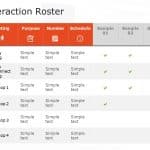 Interaction Roster PowerPoint Template & Google Slides Theme