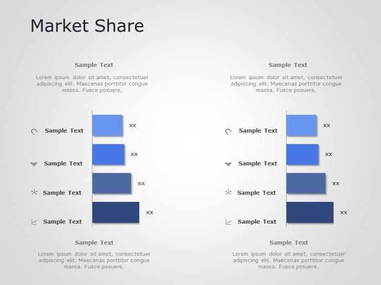Market Share Comparison Powerpoint Template