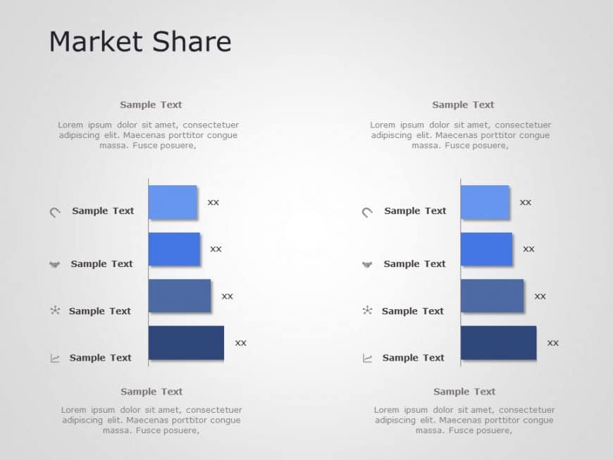 Market Share Comparison Powerpoint Template