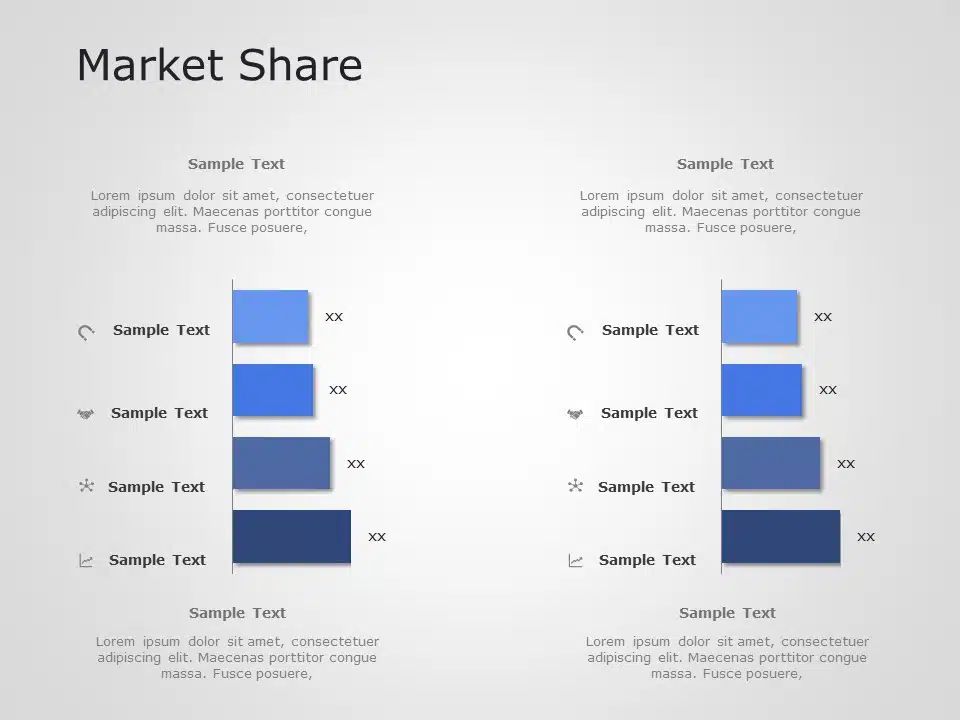 Market Share Comparison Powerpoint Template & Google Slides Theme