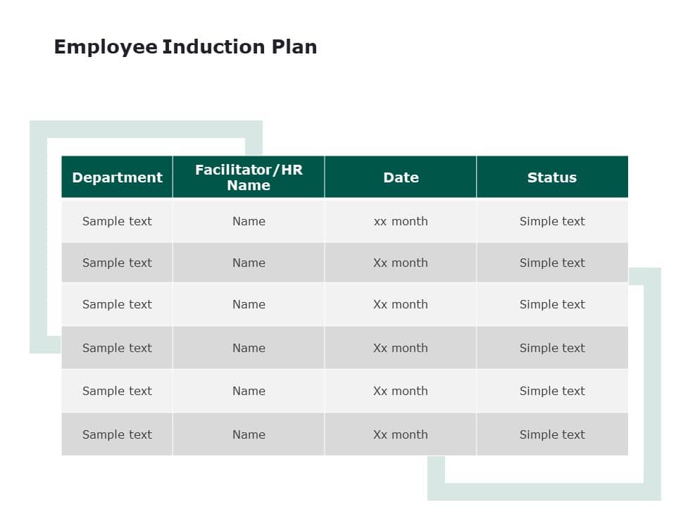 Employee Induction Plan PowerPoint Template