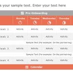 Induction Training Calendar PowerPoint Template & Google Slides Theme