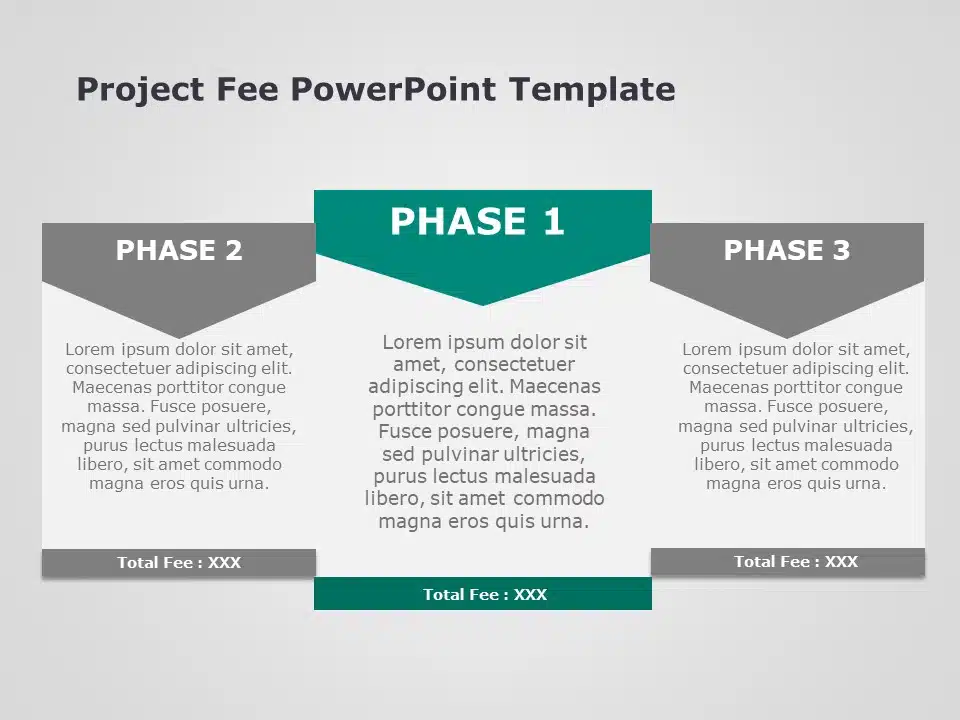 Project Fee PowerPoint Template & Google Slides Theme