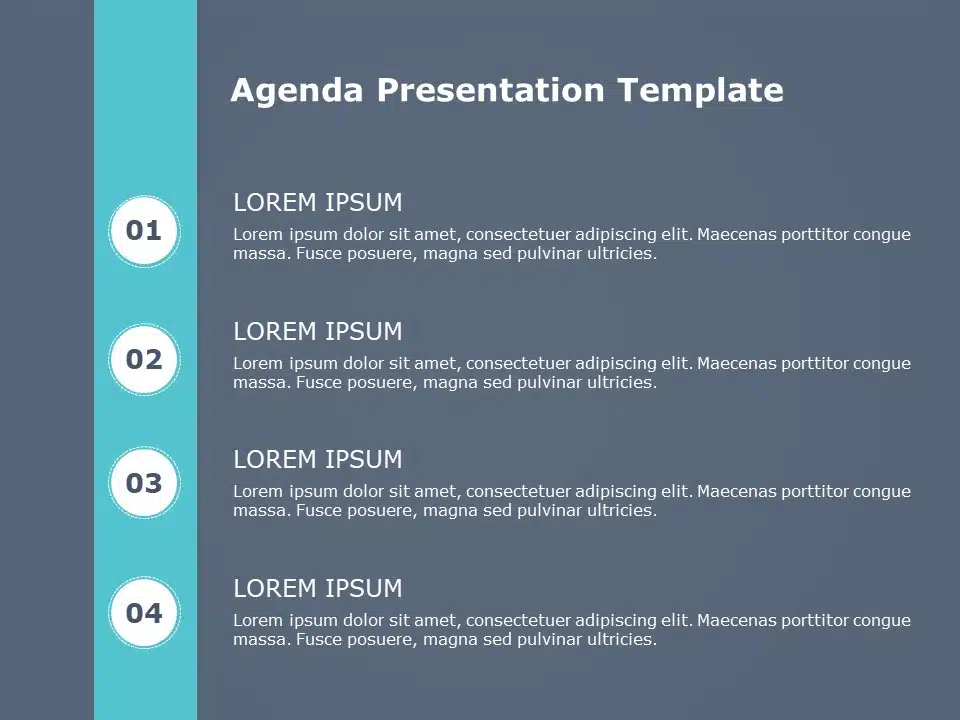 Free Agenda 9 Powerpoint Template Slideuplift