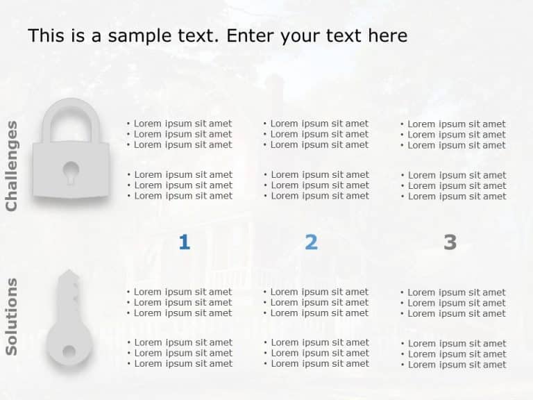 Challenges and Solutions Key PowerPoint Template & Google Slides Theme